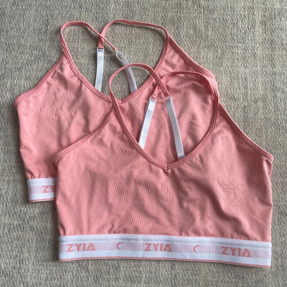ZYIA Pink Comfort Bra 2 Pack, S